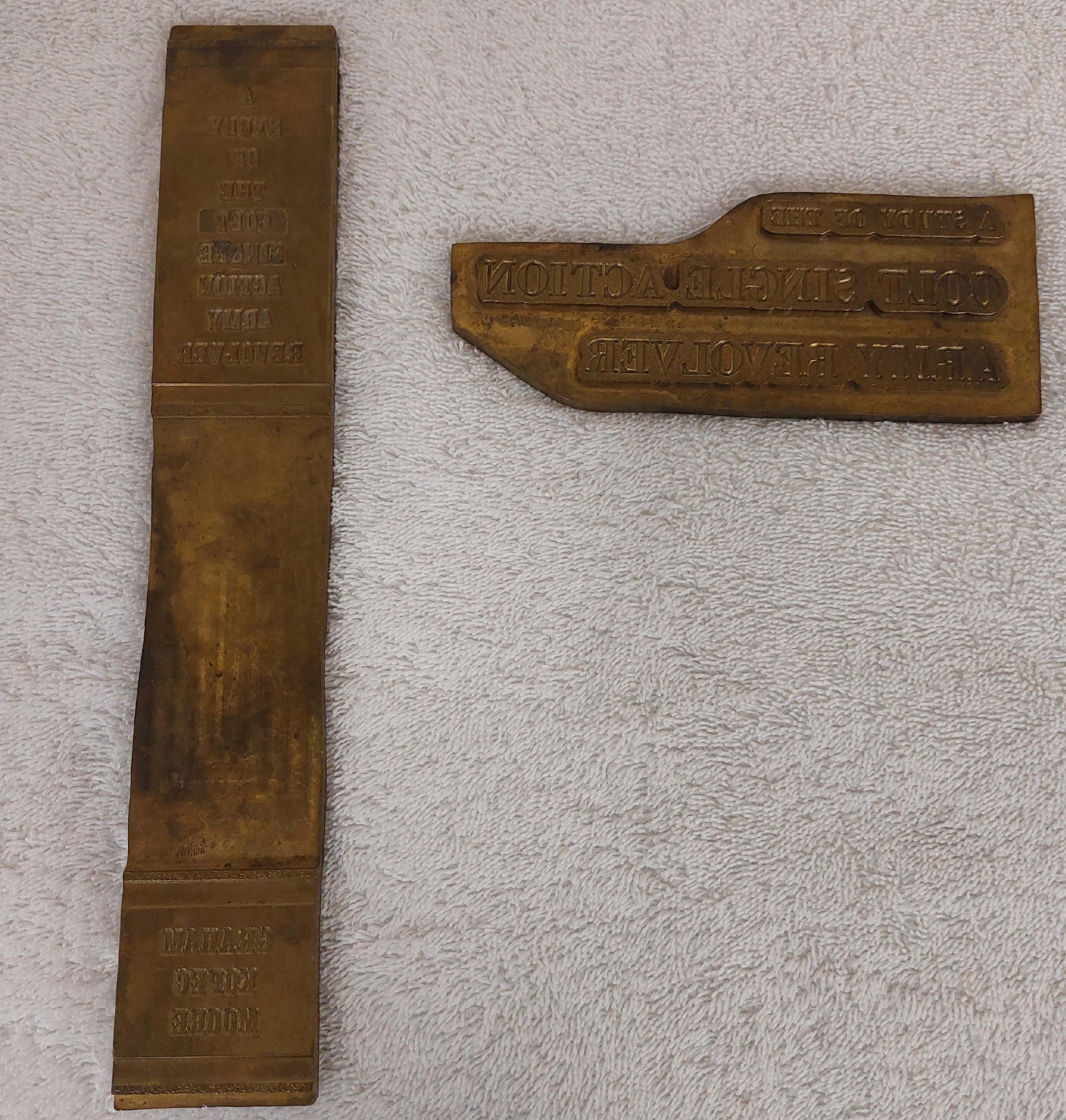 photo of brass embossers